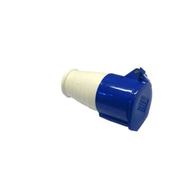 Industrial Connector (Female) 16A 220-250VAC 2P+E IP44 Blue