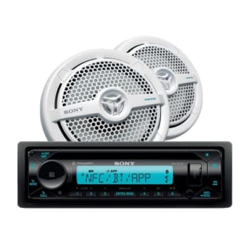 MEX-M72BT Marine CD Receiver / Bluetooth + MP1621 160W speaker