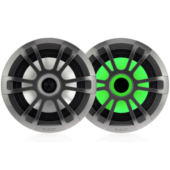 Fusion EL Series 6.5" 150W Shallow Mount Marine Speakers with LEDs