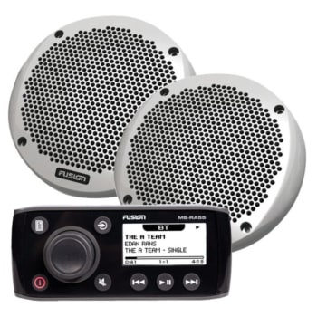 MS-RA55 Marine Stereo With EL602 6 Inch Slimline Marine Speakers Bundle