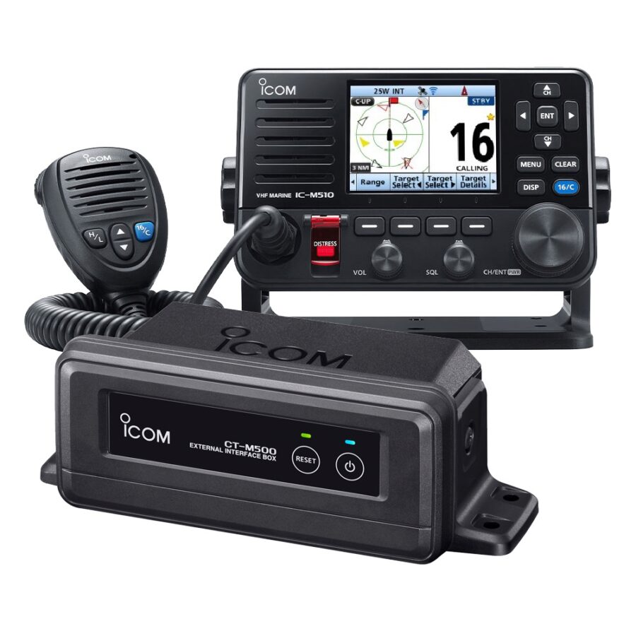 M510 Marine VHF/DSC/AIS Rx Radio with CT-M500 Wireless Interface