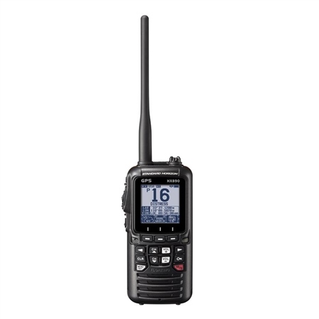 HX890E DSC VHF/GPS Handheld Radio - Black
