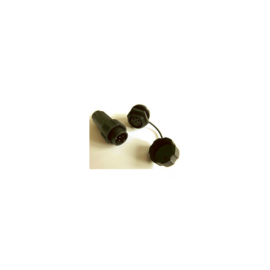 6Pin Plug/socket pair (inc. protective cap for socket)