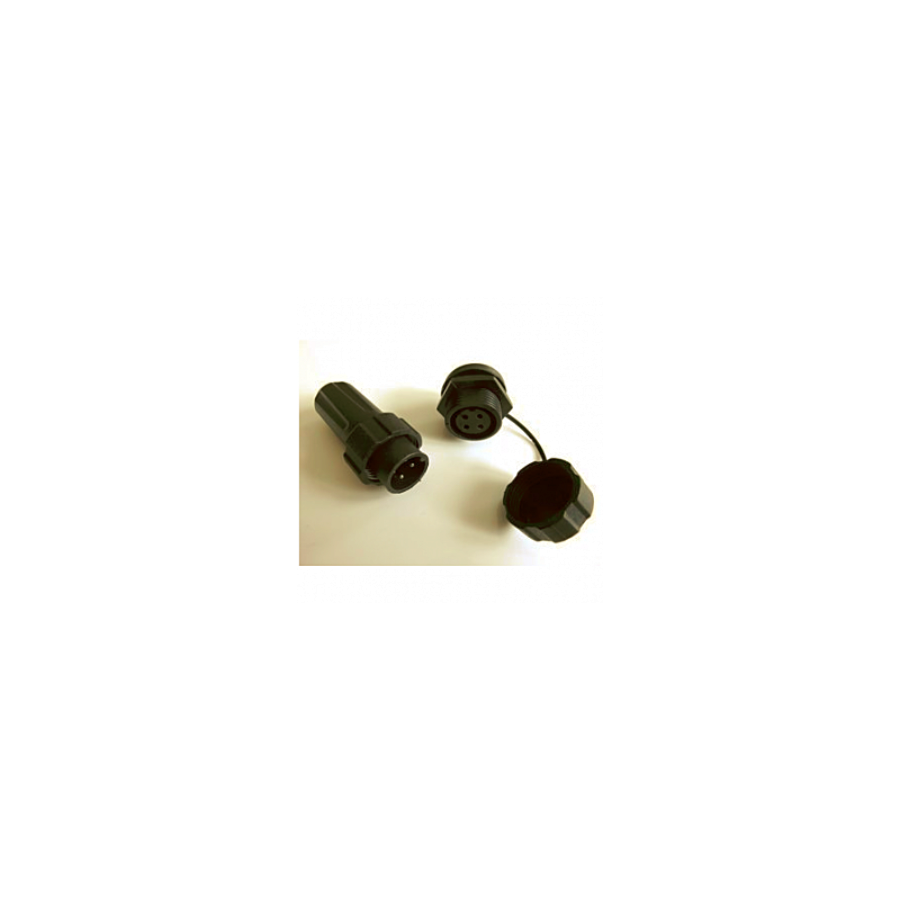 4Pin Plug/socket pair (inc. protective cap for socket)