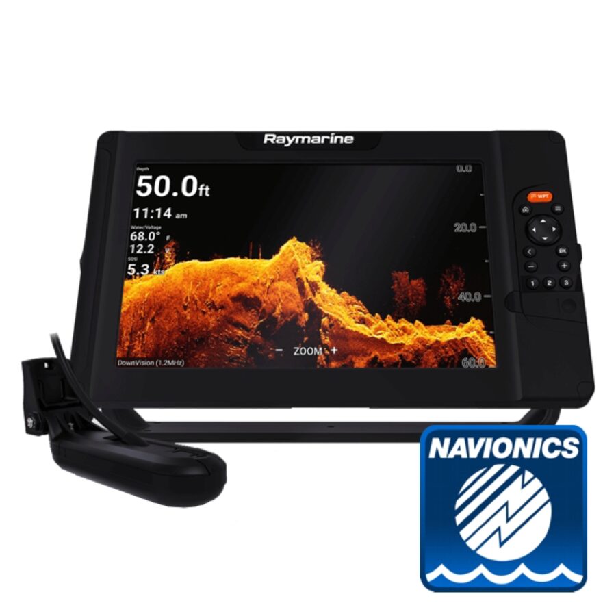 Element 12 HV w/ HV-100 Transom Ducer (Navionics Silver Europe Chart)