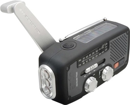 FR160 Solar/Crank Radio & Flashlight - Standard