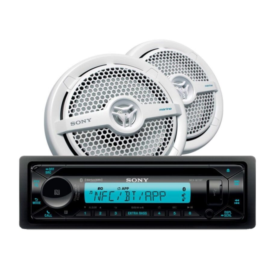 MEX-M72BT Marine CD Receiver / Bluetooth + MP1621 160W speaker