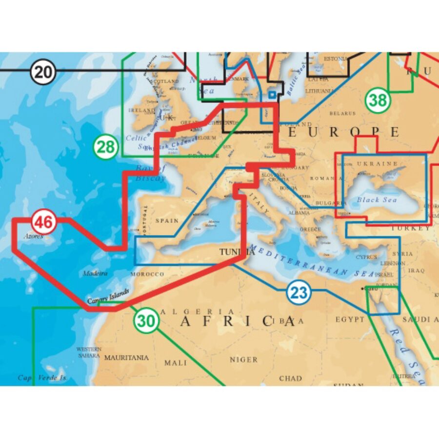 Gold XL9 CF Format 46X France Iberia And Inland Waters