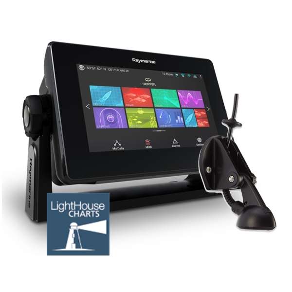 Axiom 7 DV - 7 Inch Display With DownVision Sounder With CPT-S Chirp TR And LightHouse Download Chart (E70364-01-202)