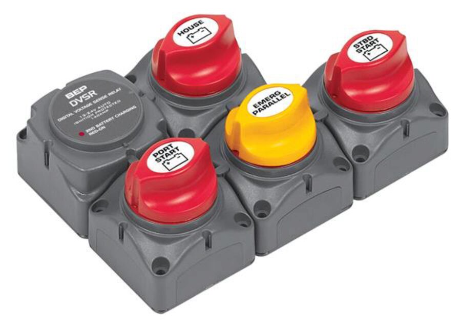 Battery Dist Cluster Twin Inboard 3 Batt (718-140A-DVSR)