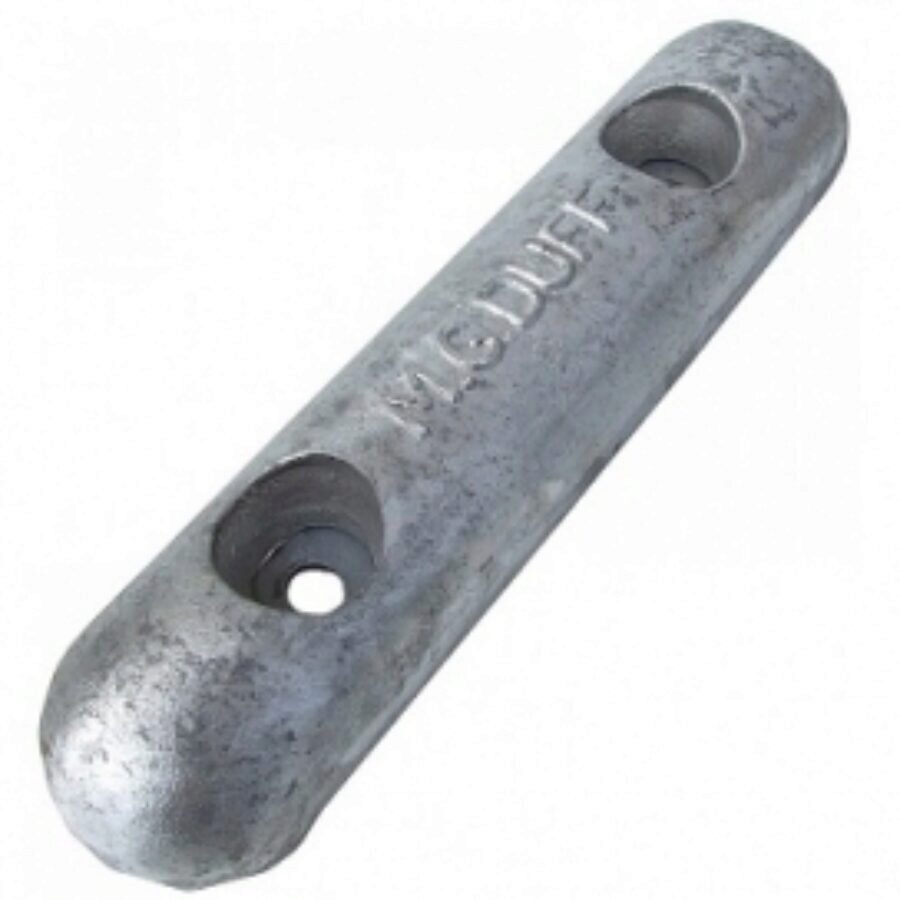 Magnesium Hull Anode Bolt On - 3.5 Kgs Nom Net Weight 225 MM Bolt Centres