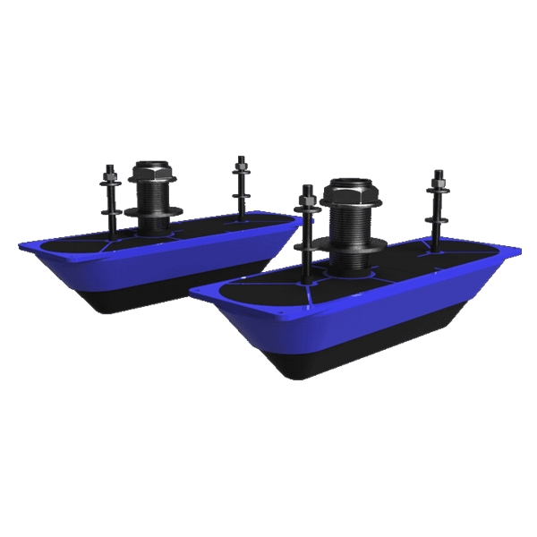StructureScan 3D Stainless Steel Dual Thru-Hull Transducer (Pair) (000-13560-001)