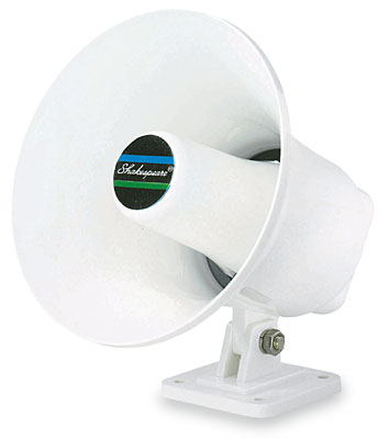 Horn Style Hailer Speaker External With Mount And Cable (818-HS-5)