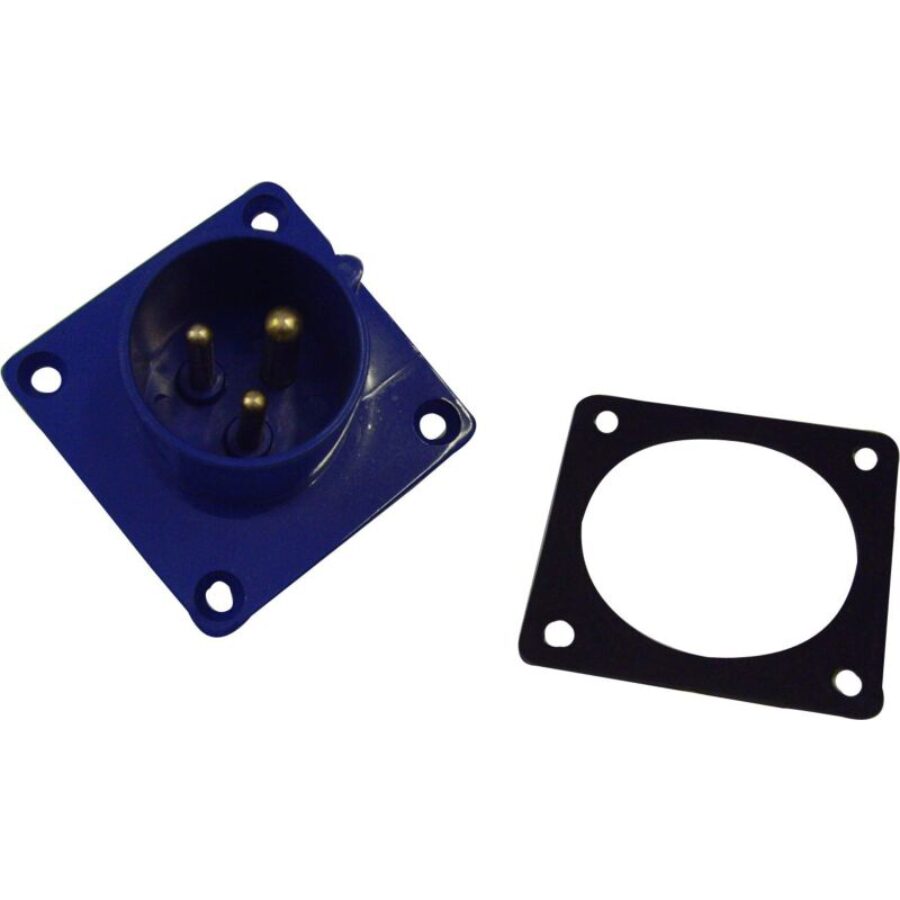 Splashproof Inlet (Male) 16A 220VAC 2P+EIP44