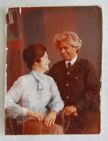 Photo of Neville Bonner, a Senator in the Federal Parliament, and his wife Heather Bonner.