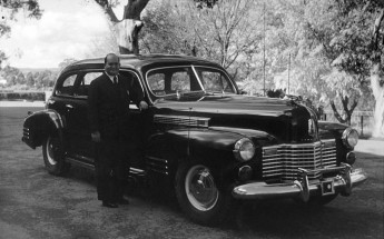 Alf Stafford with the prime minister’s car, ‘C 1’. He worked for 11 Australian prime ministers and was a confidant to one in particular, Robert Menzies. (picture: AIATSIS Collection, courtesy Michelle Flynn.)