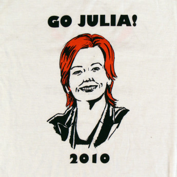 The front of the t-shirt