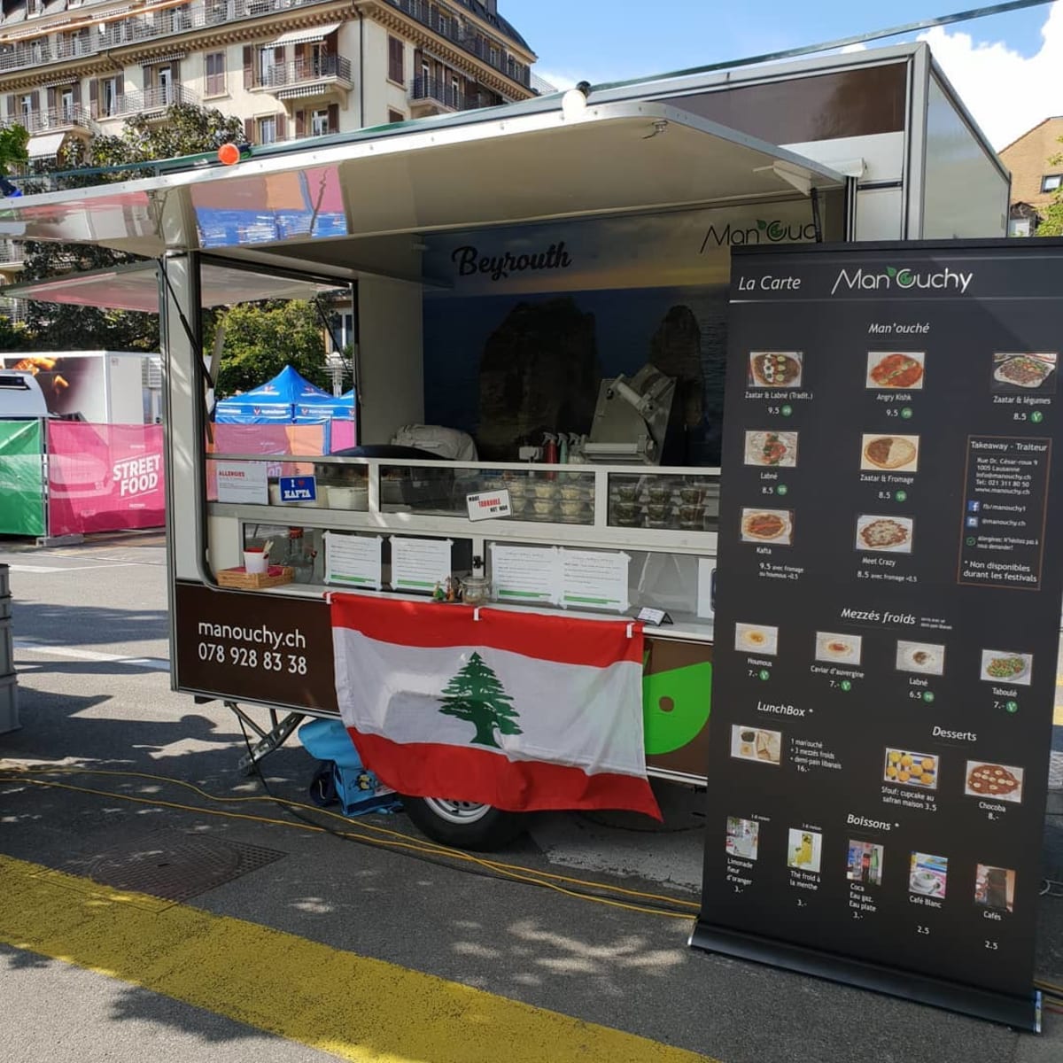 Man'ouchy - Food Trucks und Catering in Davi, 9, Rue Dr-César-Roux, Lausanne, District de Lausanne, Vaud, 1005, Suisse