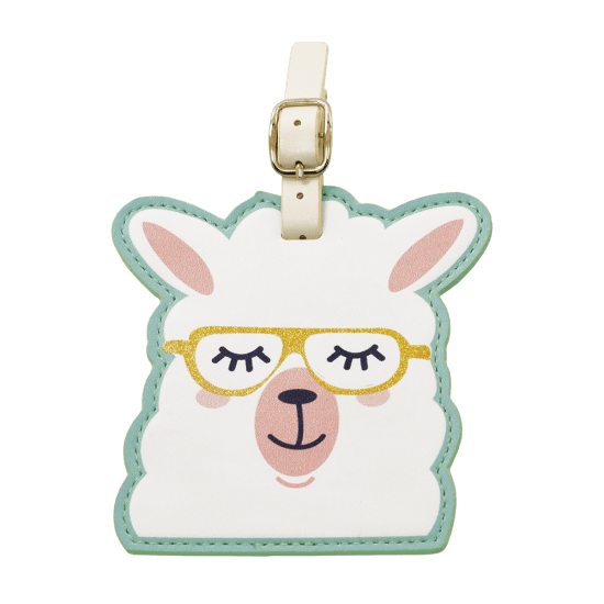 llama luggage tag