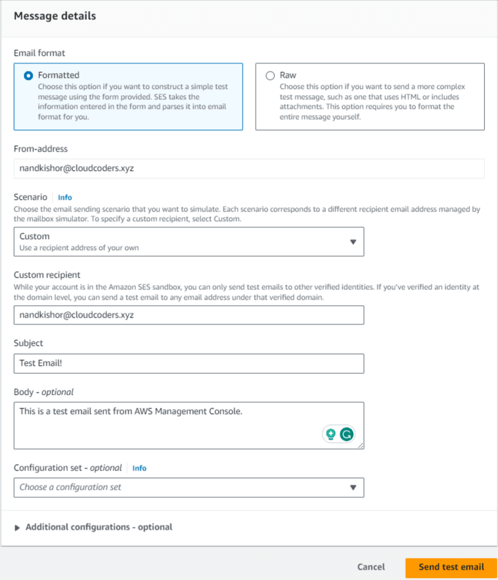 Step-by-Step Guide: Sending Emails from ASP.NET Core with Amazon SES