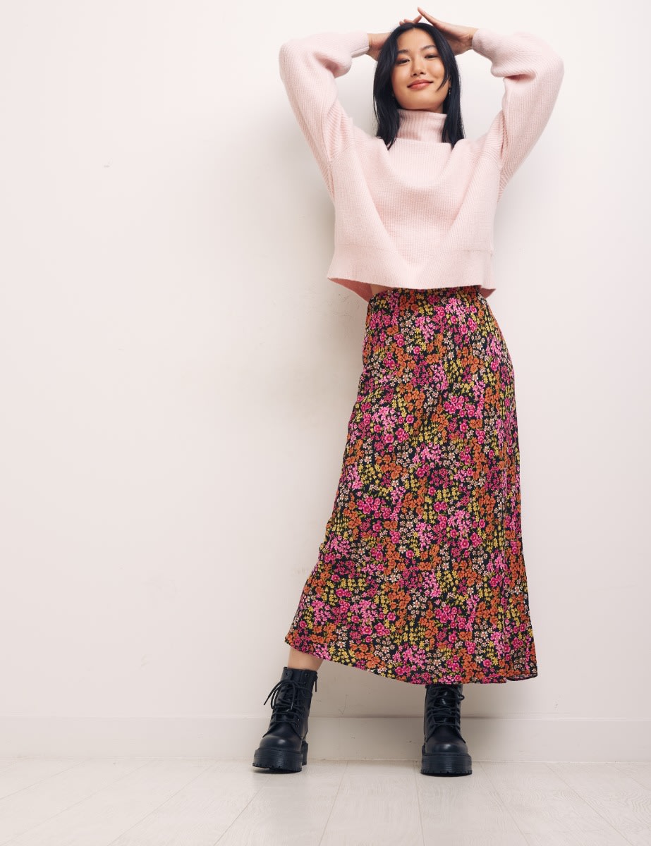 Aubrey Floral Mila Midi Skirt