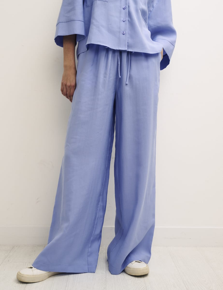 Lilac Wide Leg Trousers