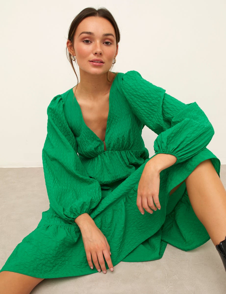 Green Ammie Midi Dress