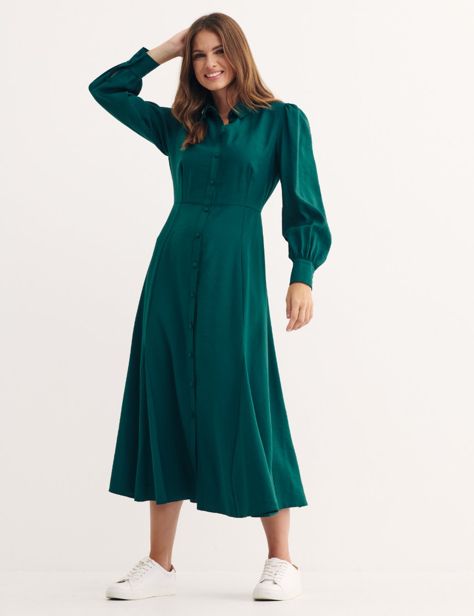 Green Tatianna Midi Dress 