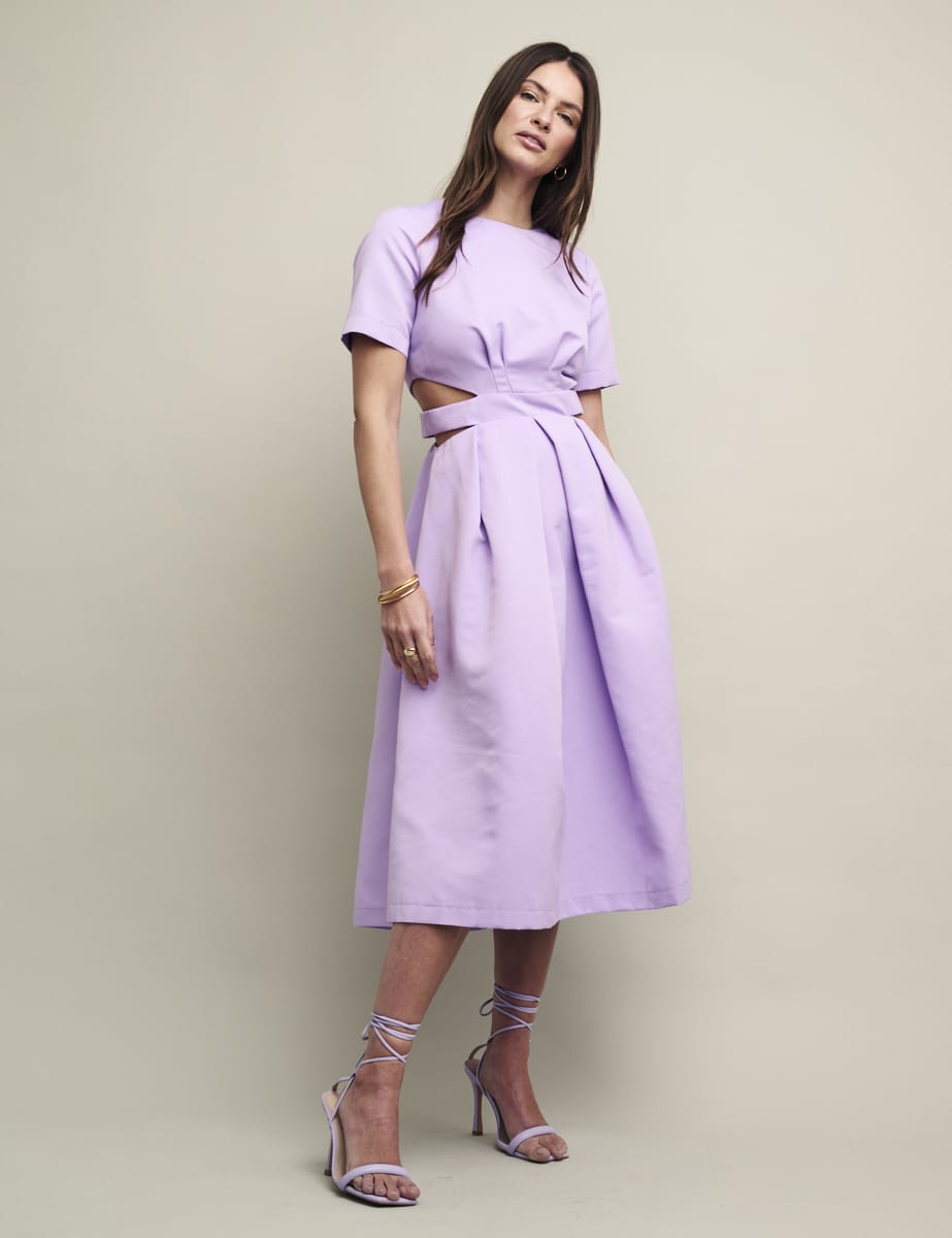 Lilac Alicia Midi Dress