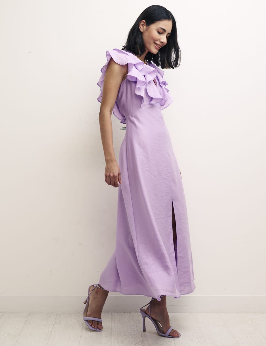 Lilac Petite Midi Dress