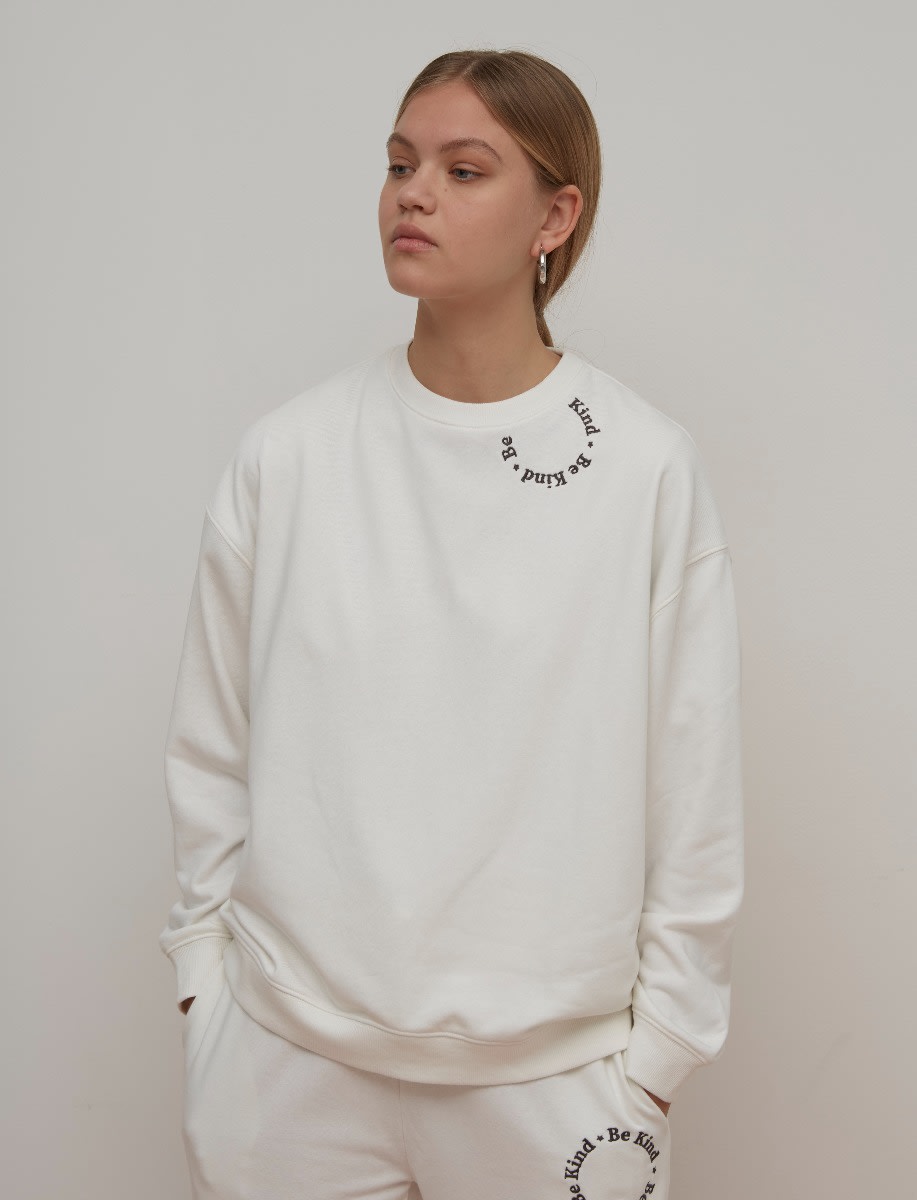 Boxy Fit Embroidered Sweater
