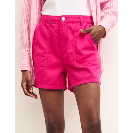 Bright Pink Ujena Utility Shorts | Nobody's Child