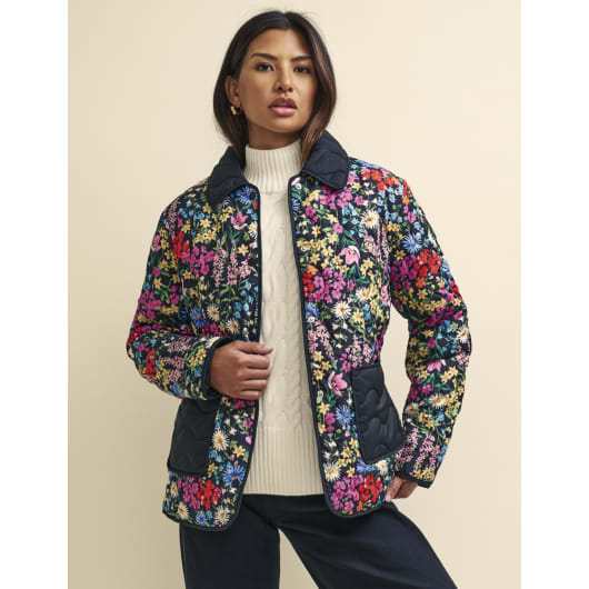 Wildflower Print Quilted Jacket | Nobody's Child