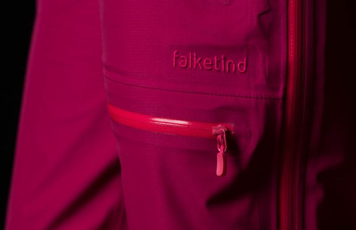 Climbing waterproof pants for women in pink Gore-Tex - Norrona falketind