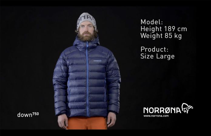 Norrona lyngen lightweight down750 ski touring jacket for men