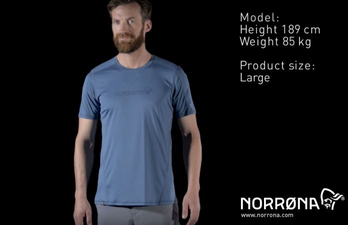 Tech t-shirt mens with polygiene