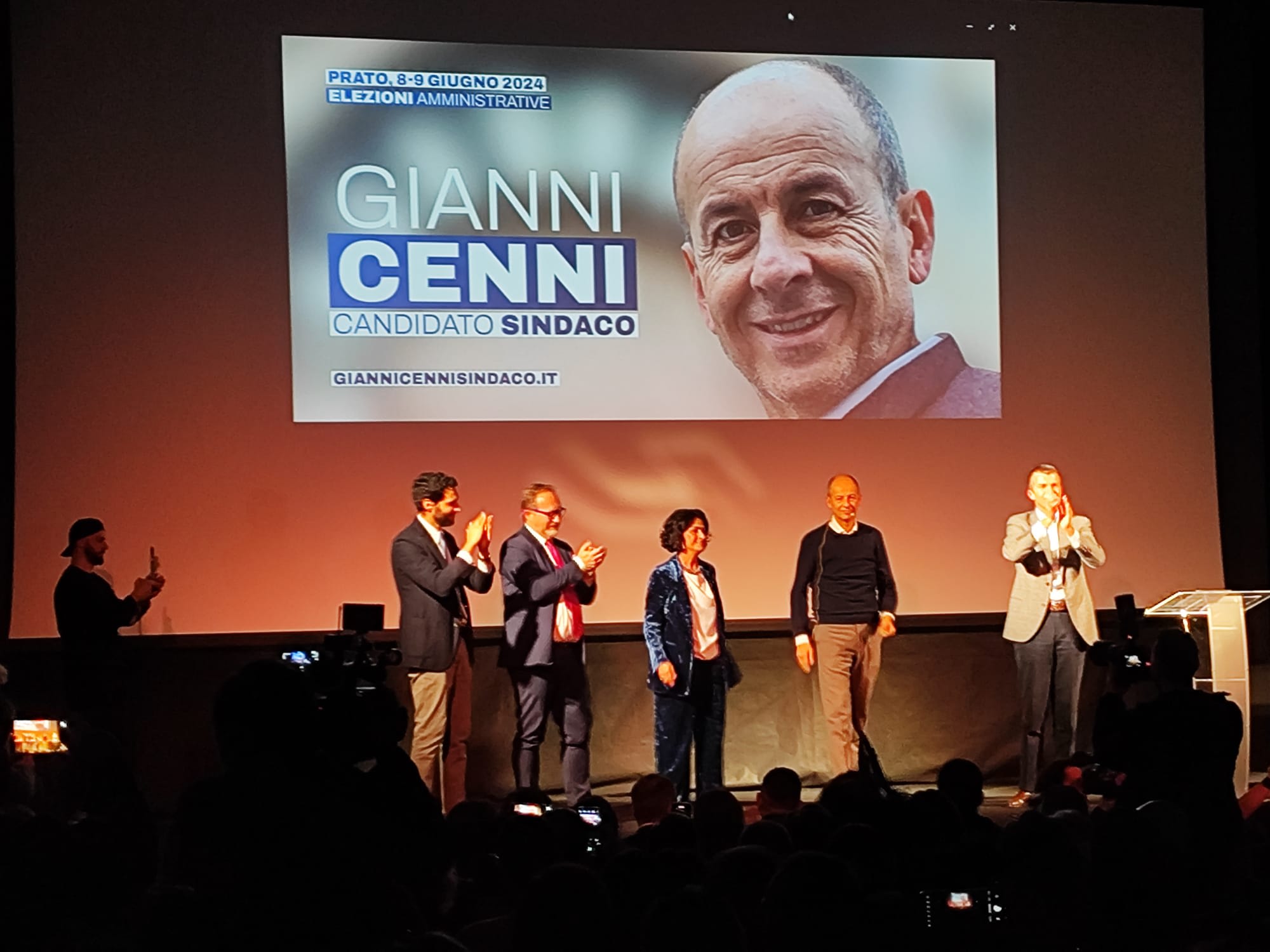 La presentazione del candidato sindaco del centrodestra Gianni Cenni