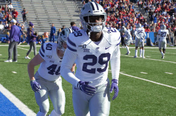 Kansas State defensive end Khalid Duke