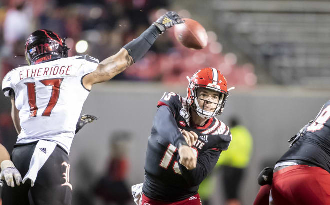 NC State Wolfpack football quarterback Devin Leary