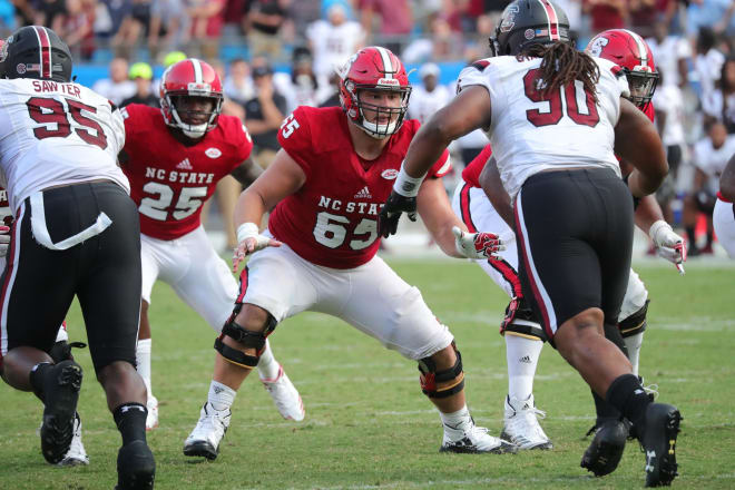 Former NC State center Garrett Bradbury was selected with the 18th pick in the first round of the 2019 NFL Draft.