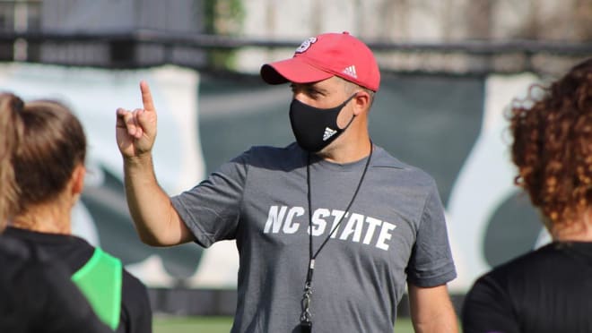 NC State Wolfpack women's soccer coach Tim Santoro