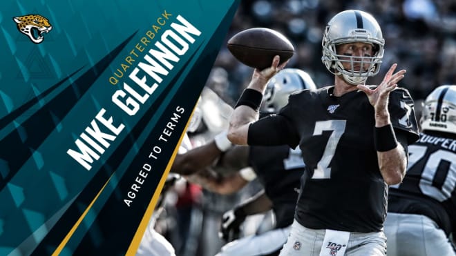 Former NC State quarterback Mike Glennon agreed to undisclosed terms with the Jacksonville Jaguars this offseason. 