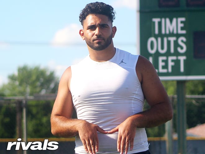 Rivals100 offensive lineman Giovanni El-Hadi is committed to Michigan Wolverines football recruiting, Jim Harbaugh.