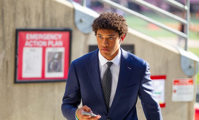 Notre Dame rising sophomore safety Kyle Hamilton