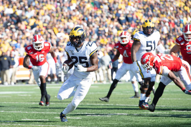 Michigan Wolverines football redshirt sophomore running back Hassan Haskins