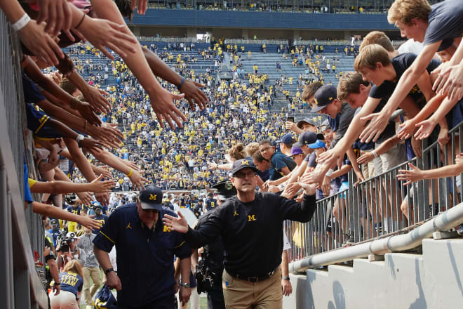 Michigan Wolverines football coach Jim Harbaugh