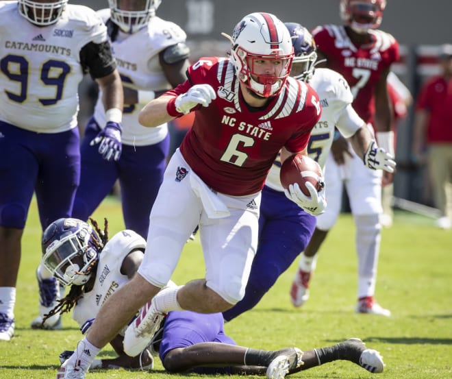 NC State Wolfpack football tight end Cary Angeline