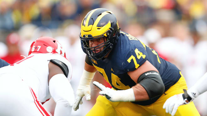 Former Michigan Wolverines football left guard Ben Bredeson