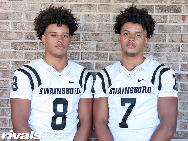 Three-star tight ends Fredrick (left) and Cedric (right) Seabrough of Swainsboro, Ga.