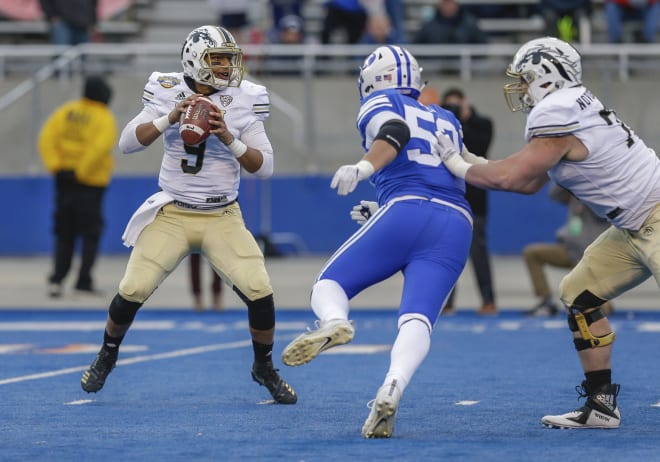 Western Michigan redshirt sophomore quarterback Kaleb Eleby